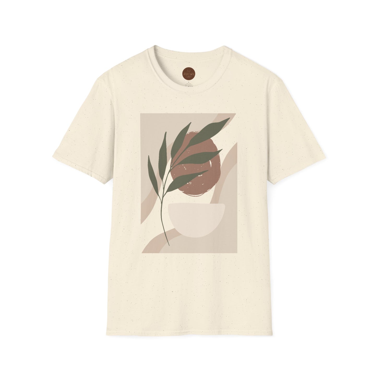 Abstract Earth Tone Botanical T-Shirt
