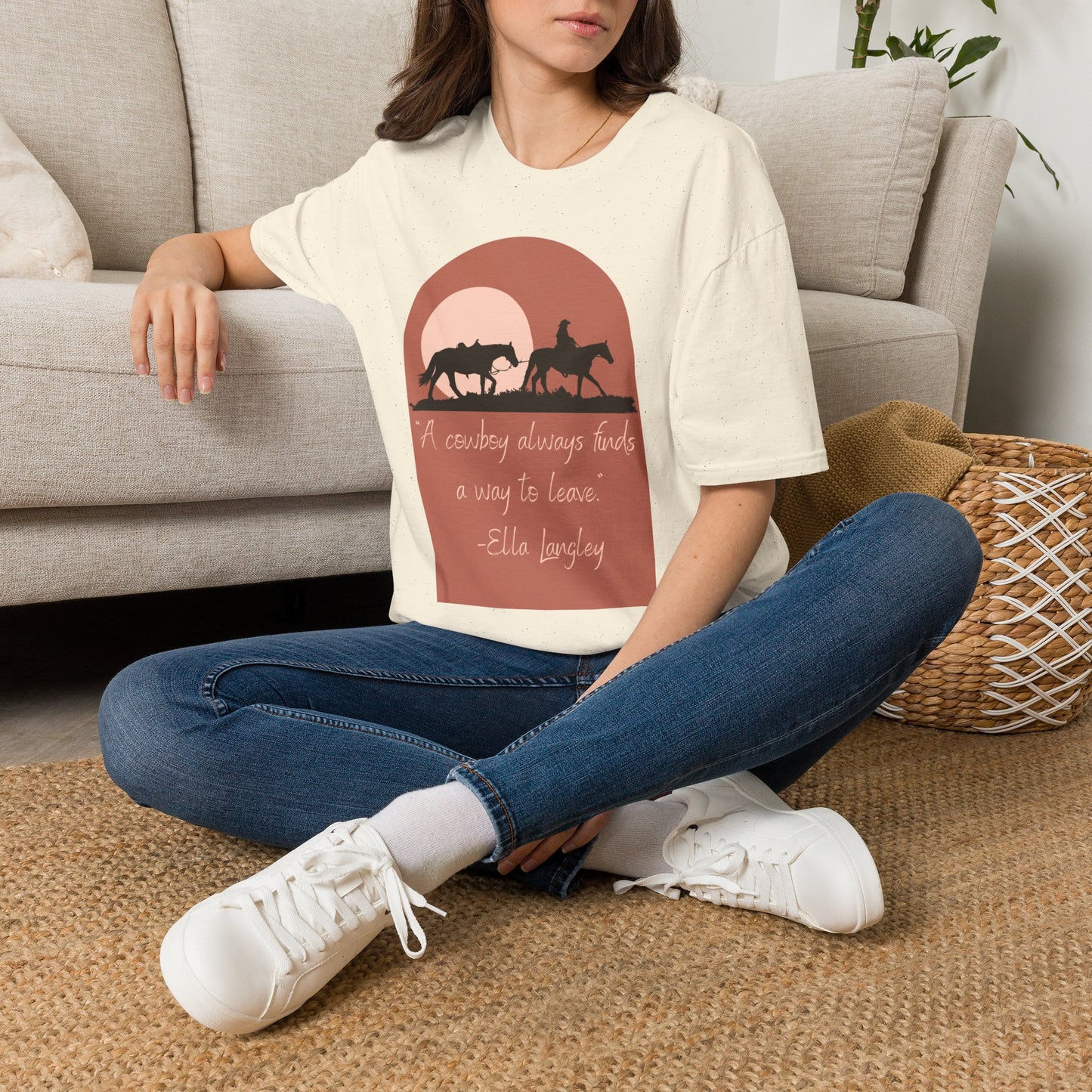 "A Cowboy Always Finds A Way to Leave" T-Shirt.