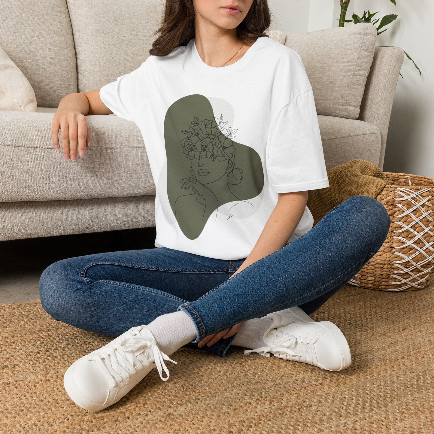 Floral Silhouette T-Shirt