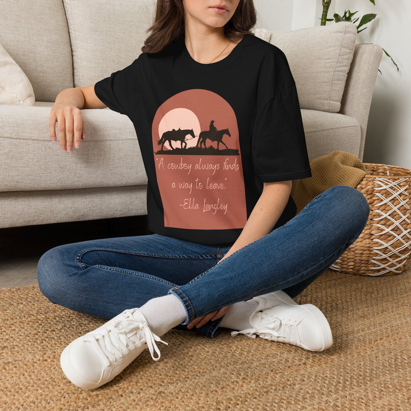 "A Cowboy Always Finds A Way to Leave" T-Shirt.
