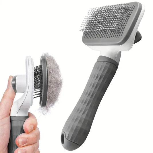Dual-Use Pet Grooming Brush
